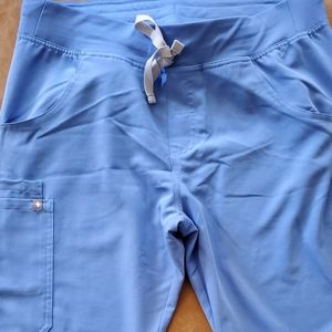 Figs Ceil Blue Medium- Tall Scrub Pants